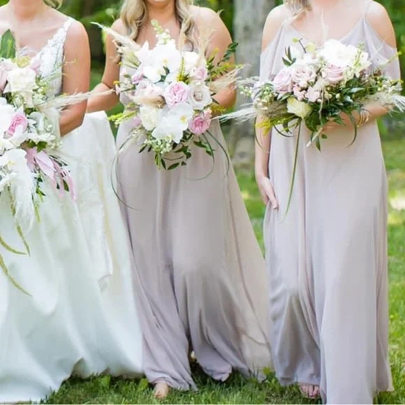 Bridesmaid Dress - Birdy Grey - Taupe - Size Large - Picture 5 of 8